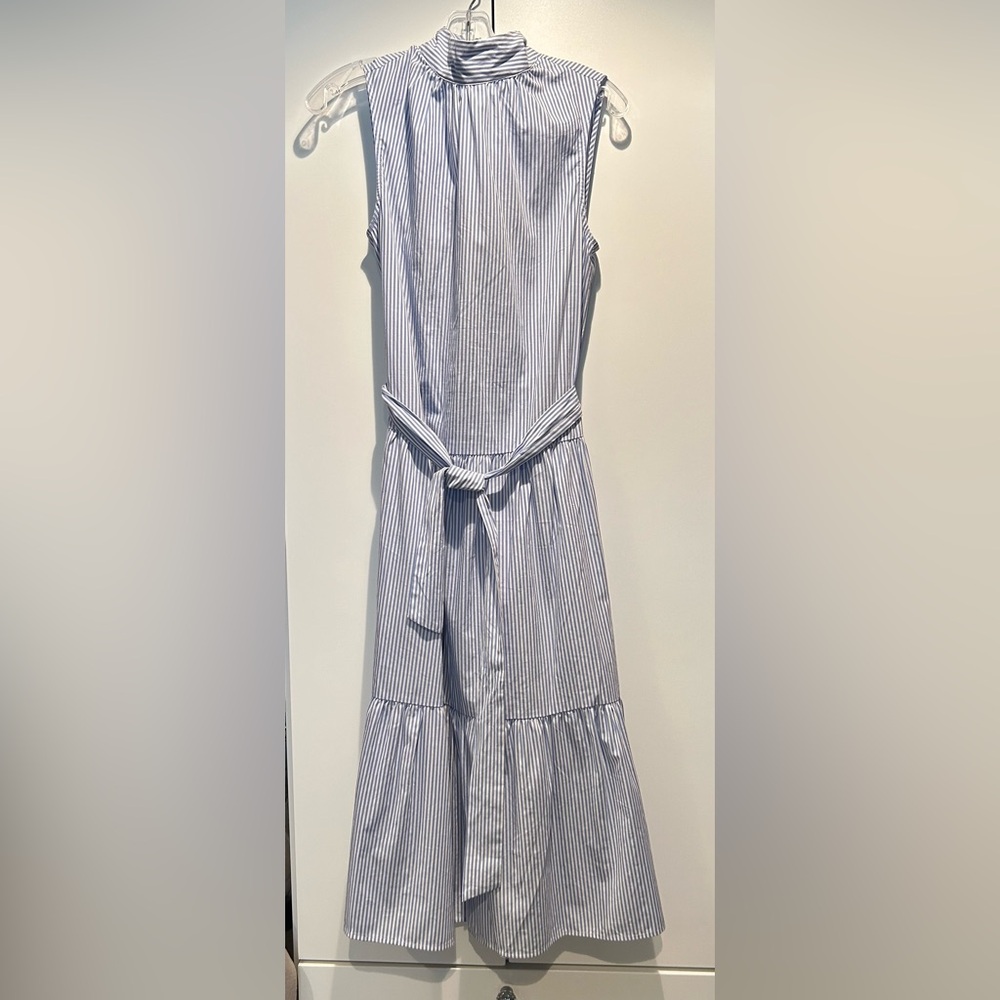Like new blue and white pinstripe sundress. Size S
